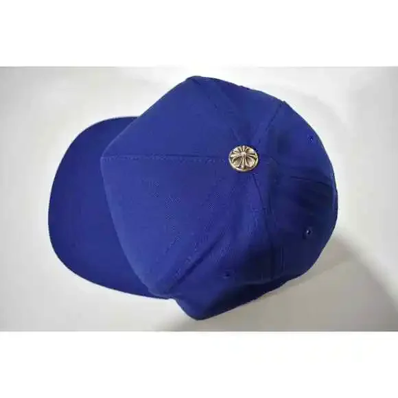 Chrome Hearts CH Logo Trucker Blue Orange Baseball Cap Snapback Adjustable Hat